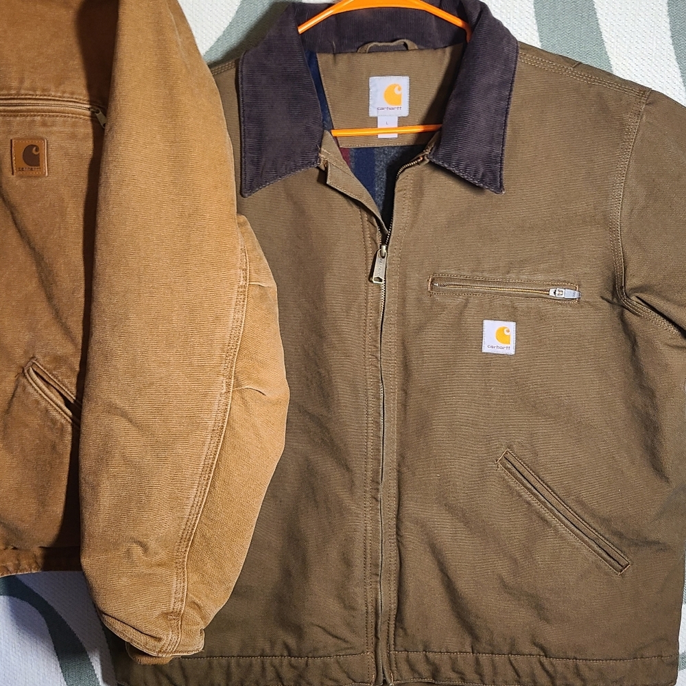 Carhartt detroit jacket large custom